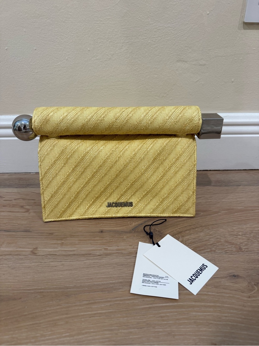 Jacquemus Yellow Clutch